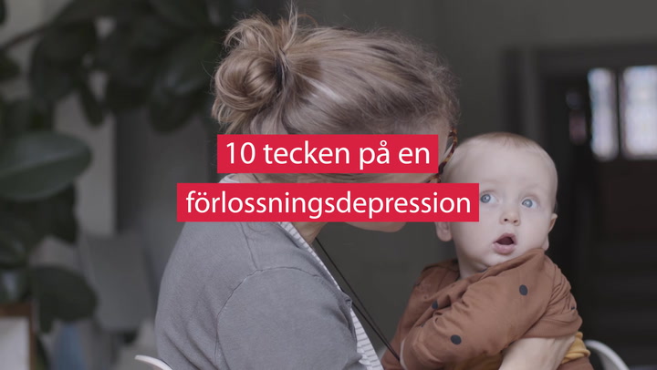 10 tecken på en förlossningsdepression