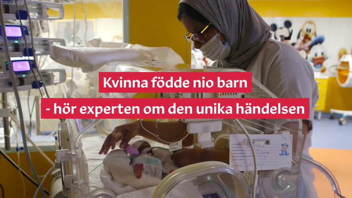 Kvinna födde nio barn - hör experten om den unika händelsen