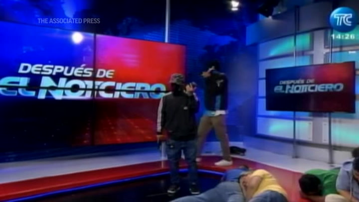 WATCH | Armed men storm Ecuador TV station during live broadcast