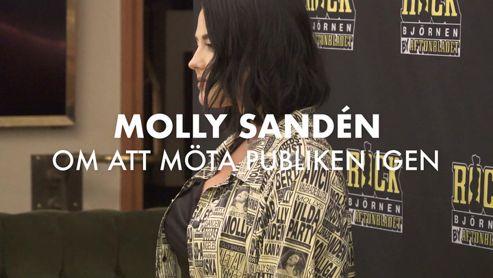 TV: Molly Sandén om att möta publiken igen: "Helt overkligt"