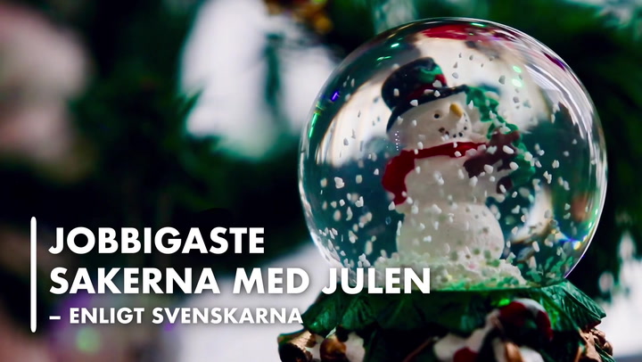 TV: Jobbigaste sakerna med julen – enligt svenskarna