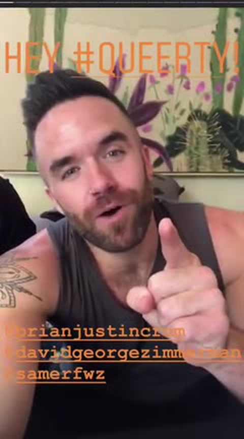Brian Justin Crum & Samer Fawaz behind the scenes with David Zimmerman -- Queerty Story