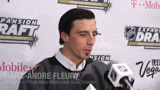 Marc-Andre Fleury talks fans, being picked up by the Vegas Golden Knights