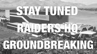 The Raiders hold a groundbreaking ceremony for the team’s Henderson headquarters and practice facility – VIDEO