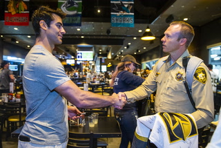 Golden Knights Hold Private Practice, Lunch for 1 October First Responders – Video