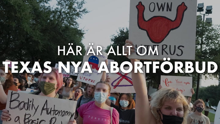 TV: Här är allt du behöver veta om Texas nya abortförbud