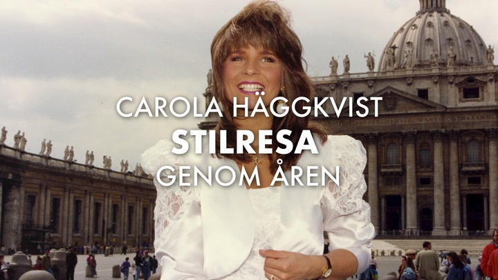 Carola Häggkvist stilresa genom åren