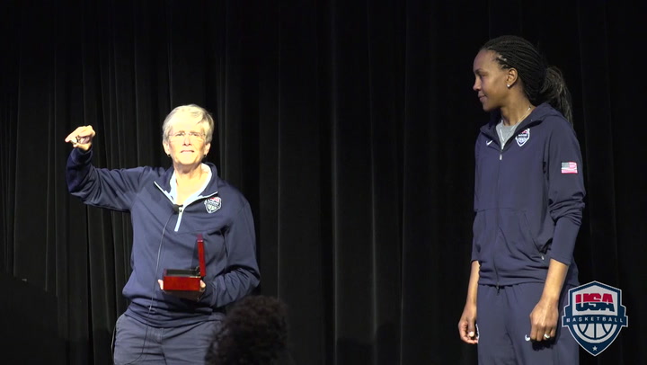 Tamika Catchings Drills Home Leadership Qualities to U16 National Team Trials Participants