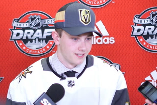 Cody Glass says he’s honored to be the first draft pick of the Vegas Golden Knights