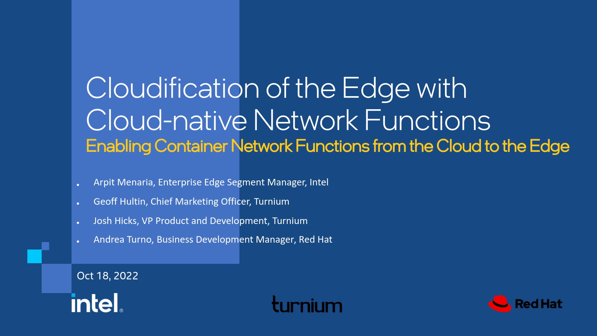 Cloudification of the Edge with Cloud-native Network Functions