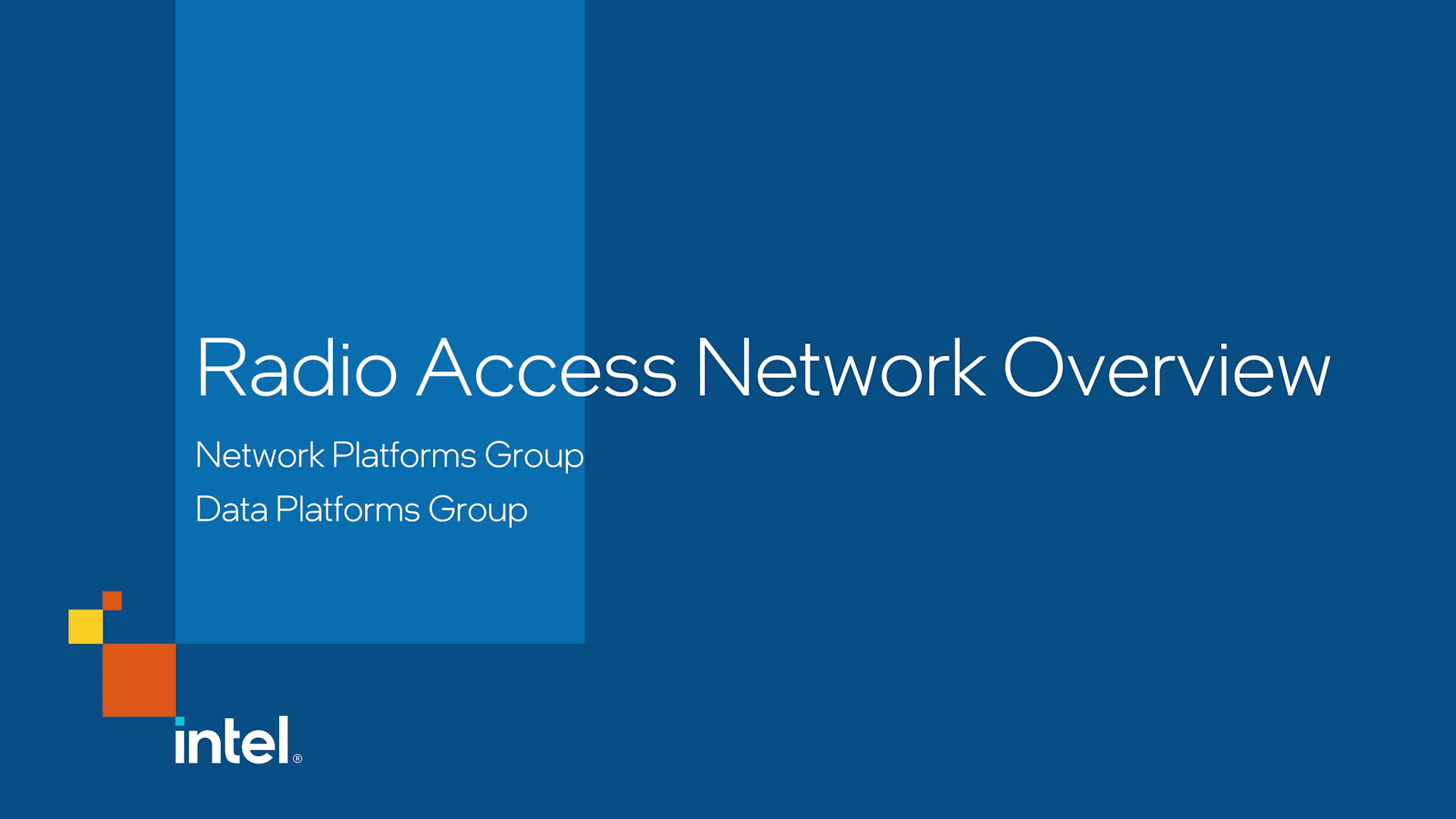 Chapter 1: Radio Access Network Overview