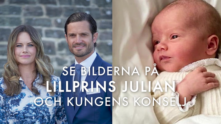 Se de första bilderna på Prins Julian och video från Kungens konselj