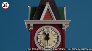 Lemax Village-Sights & Sounds: Christmas Clock Tower-(45735-UK), Résine,  Blanc : : Cuisine et Maison