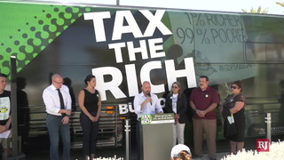 Tax the Rich Bus Tour makes a stop in Las Vegas – Video