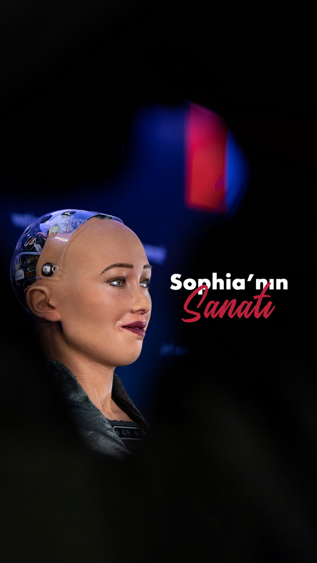 Sen de mi sanatçı oldun robot Sophia?