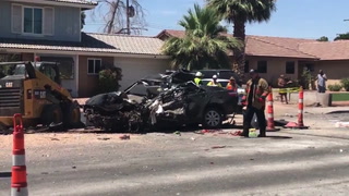 Car Crash near Las Vegas Golf Club – VIDEO