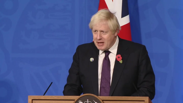 Boris Johnson hails 'truly historic' outcome of the Cop26 summit