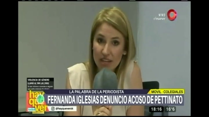 Fernanda Iglesias contó que Roberto Pettinato se masturbó delante de ella - Fuente: El Nueve