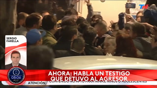 Habló el militante que detuvo al atacante de Cristina Kirchner: “Le gatilló dos veces”