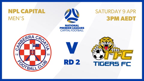 9 April - NPL Capital Men's - Canberra Croatia FC v Tigers FC