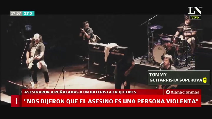 El guitarrista de Superuva recordó al baterista asesinado en Quilmes
