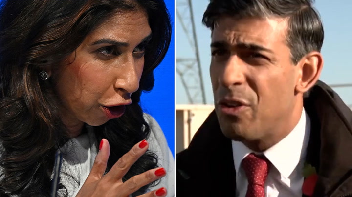 Rishi Sunak reacts to Suella Braverman's 'lifestyle choice' comment on homelessness