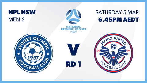 Round 1 - Sydney Olympic FC First Grade vs Manly United FC First Grade