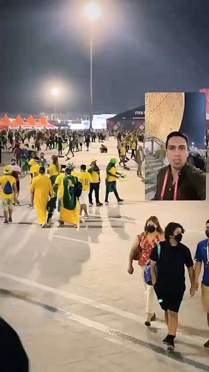 Así se vive la previa de Brasil vs Serbia. VIDEO: Matías Boela