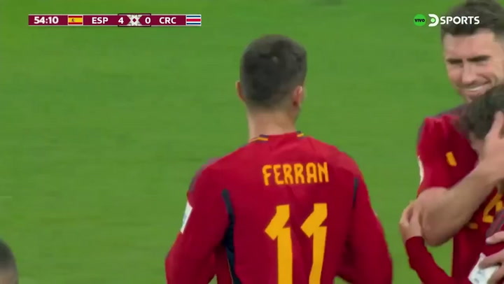 La dedicatoria de Ferrán Torres tras su segundo gol.