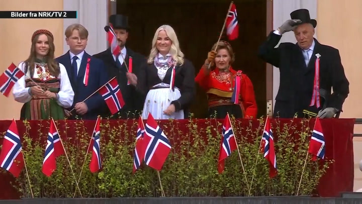Här firar norska kungafamiljen 17 maj!