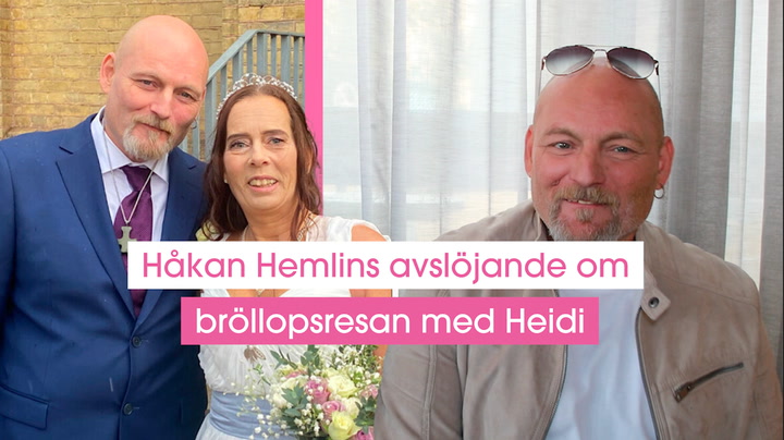 Håkan Hemlins avslöjande om bröllopsresan med Heidi