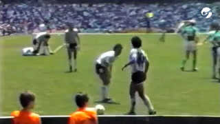 Se conoció un video inédito de Maradona durante la final del Mundial de México 86
