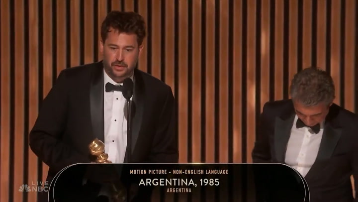 El discurso de Mitre y Darín al ganar la Mejor película de habla no inglesa