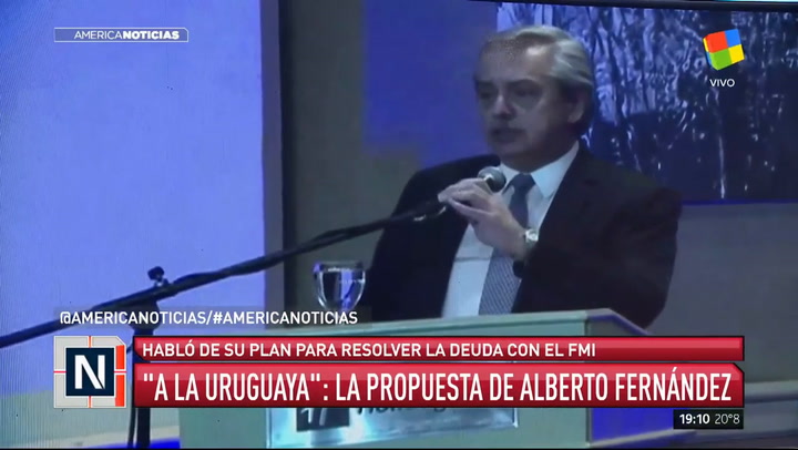 ¿Qué es la salida de la deuda 'a la uruguaya' que propone Alberto Fernández? - Fuente: América TV