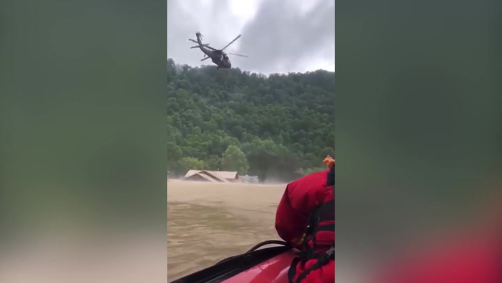 83-year-old woman airlifted to safety from Kentucky flood