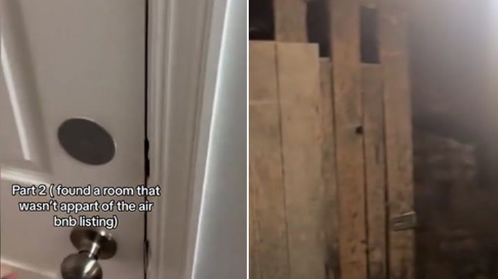 Kansas City woman discovers mysterious room in Airbnb rental