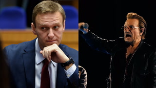 Watch: Bono chants Alexei Navalny’s name at U2 Las Vegas concert