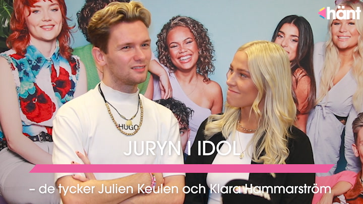Julien Keulen och Klara Hammarström om juryn i Idol: ”Läskiga”