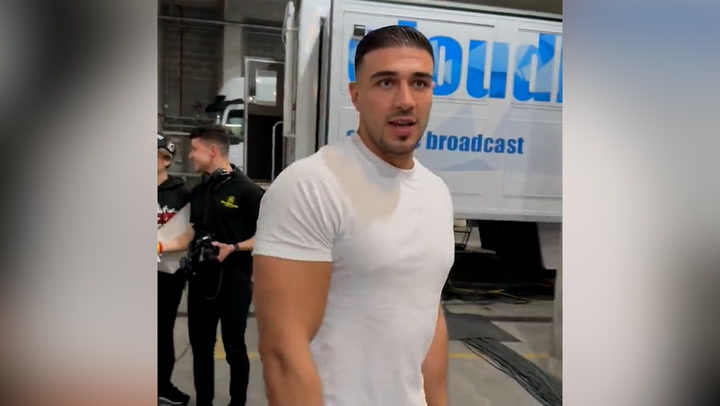 Tommy Fury says he'd stop KSI 'very early' in any fight as he arrives for Misfits 7