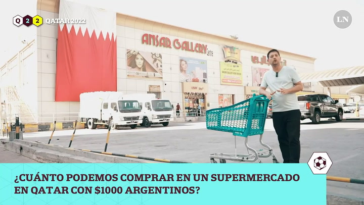 ¿Qué se puede comprar con $1000 argentinos en un supermercado de Qatar? - Video: Matías Boela