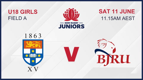 11 June - U18 Girls Field 1 - Sydney Uni V Bjru