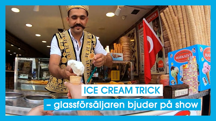 ICE CREAM TRICK – glassförsäljaren bjuder på show