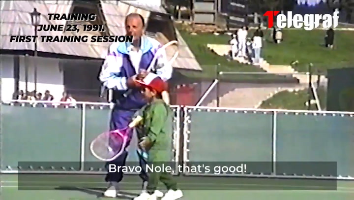 Novak Djokovic en sus inicios
