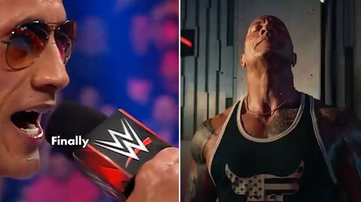 The Rock shares behind-the-scenes footage from WWE return