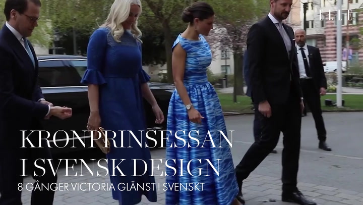 8 tillfällen kronprinsessan Victoria klätt sig i svensk design