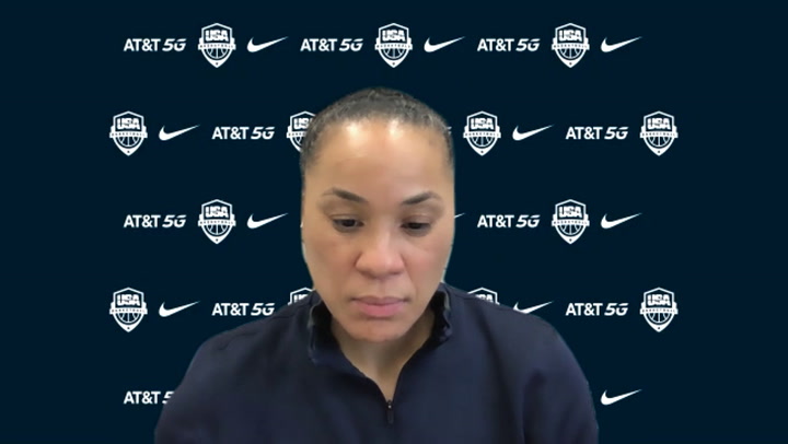 Post Practice With USA Head Coach Dawn Staley (2/5/21)