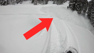 Sudden avalanche buries snowmobiler who had no time to escape