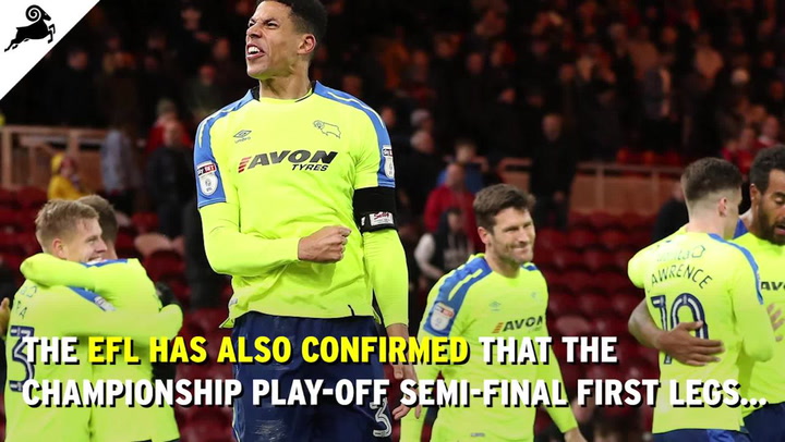 Is the away goals rule in EFL Championship playoff semi finals