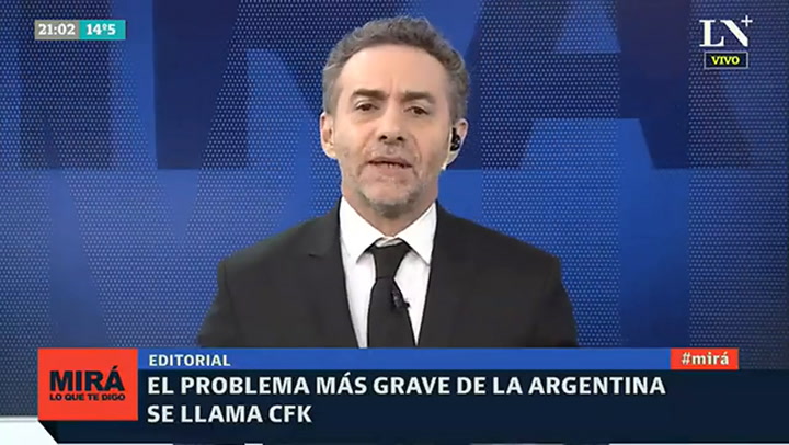 Luis Majul: El problema más grave de la Argentina se llama Cristina Fernández de Kirchner