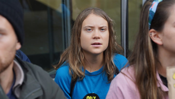 Greta Thunberg joins second London oil protest days after arrest